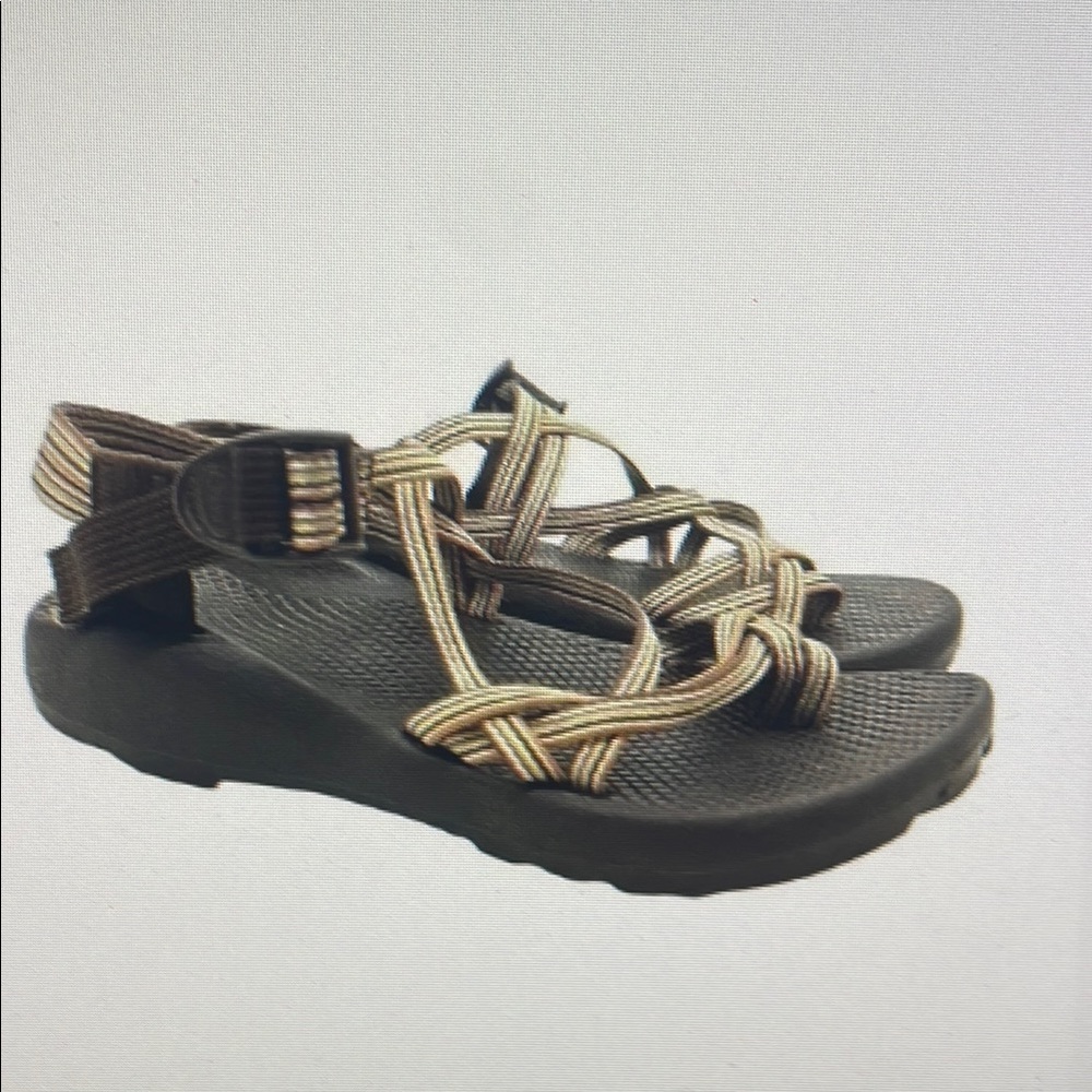 Women's Strappy Sandals in Brown and Tan